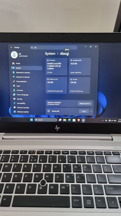 Hp elitebook 840 g6