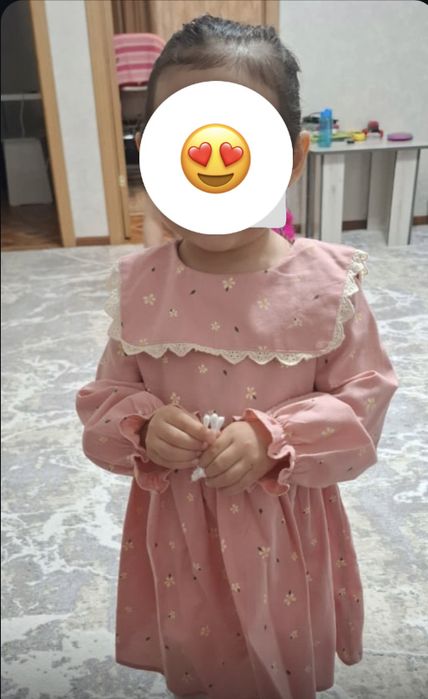 Продам детское нарядное розовое платье 3-4 года