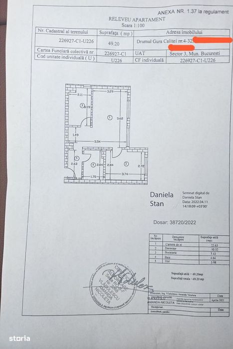 Apartament 2 camere, 49.20mp utili, centrala proprie, metrou, Pallady