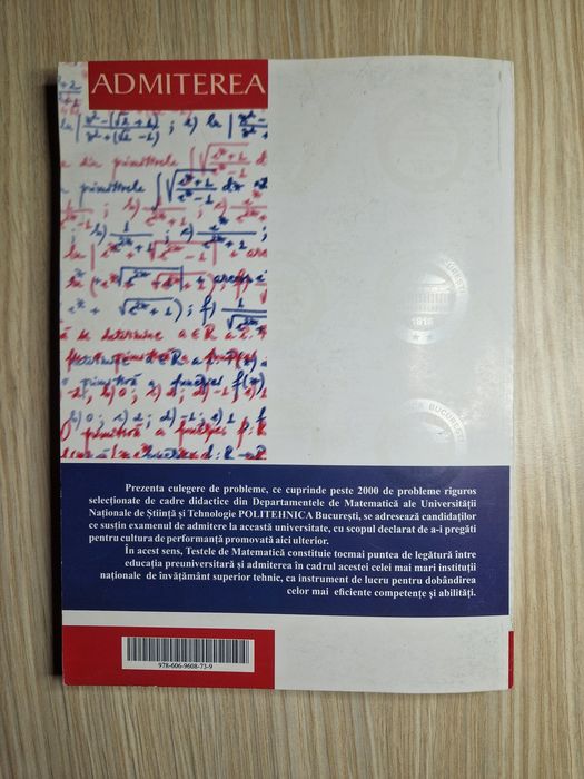 Culegere Matematica Politehnica-Teste de antrenament