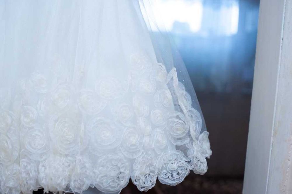 Сватбена къса рокля