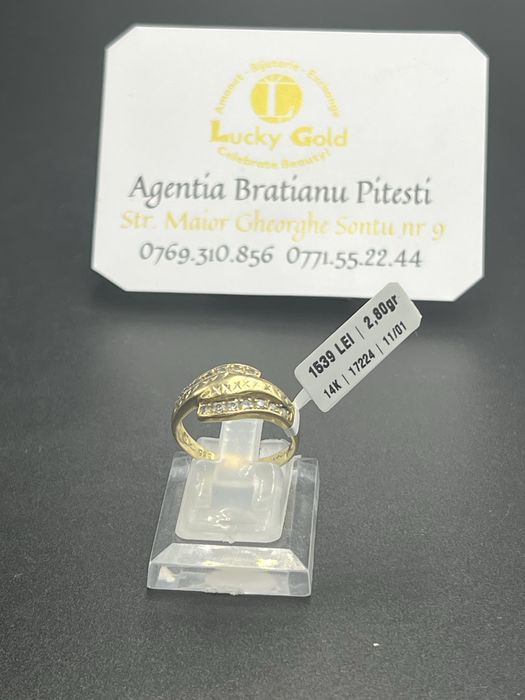 Inel aur 14k 2.80 gr marimea 17 cod 17224