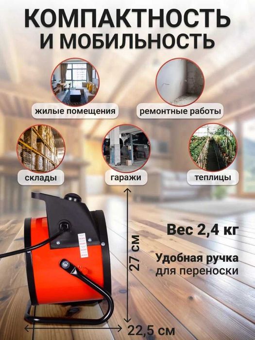 Тепловая  пушка, обогреватель SHIVAKI-IH-CX7  ОПТОВЫЕ ЦЕНЫ СО СКЛАДА