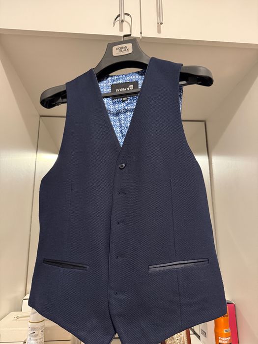 Costum Elegant 3 piese Bleumarin