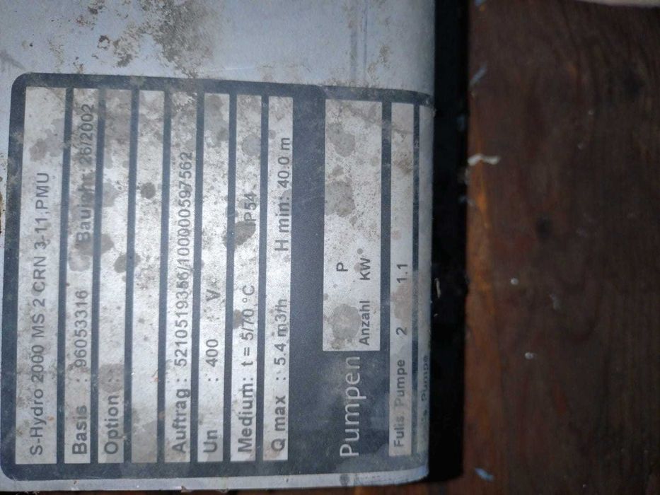 Grup pompare GRUNDFOS CRN 3 cu unitate de comanda