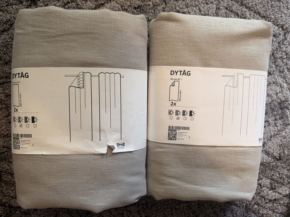 2 seturi perdele dytag ikea in  bej 145 x 250