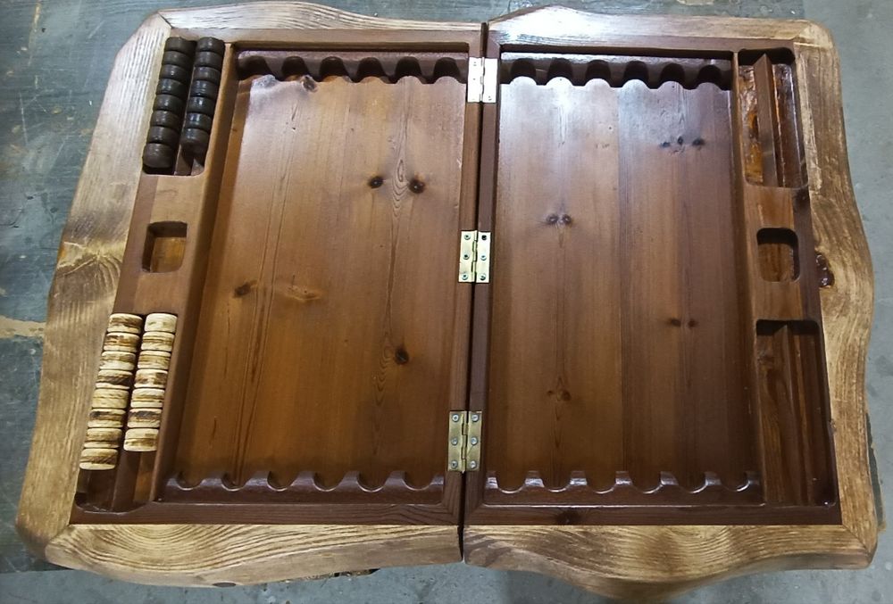 Нарды из Термо Древесины, Ручной работы.