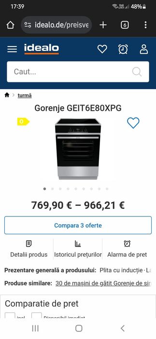 Aragaz inducție Gorenje GEIT6E80XPG