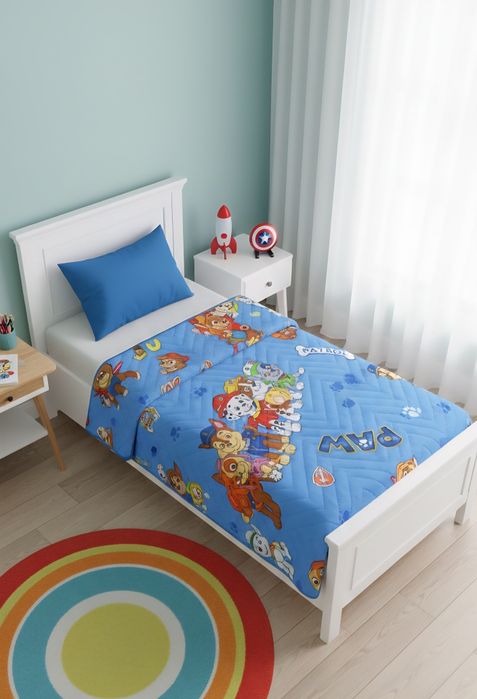 Детско двулицево шалте/покривало 100%памук