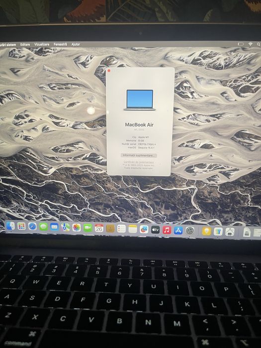 Macbook Air m1 2021 256gb 8gb ram 88% baterie cadou Husa