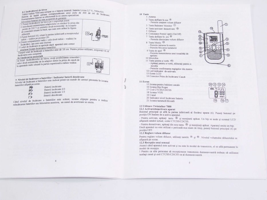 Statie emisie receptie Twintalker 7000 Premium, profesionala, NOUA