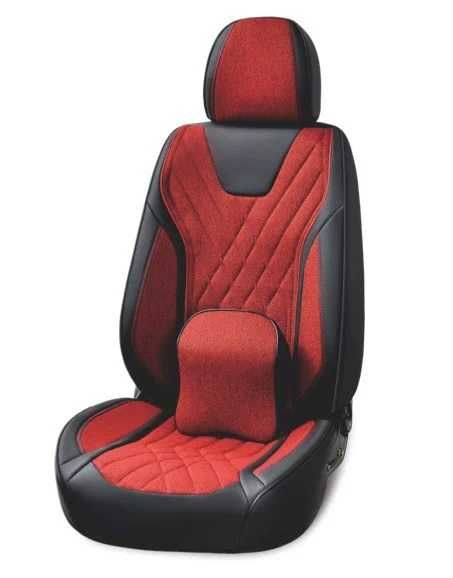 Set huse scaune auto universale, piele ecologica , fata-spate