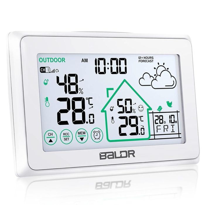 Statie meteo wireless BALDR cu senzor exterior si ceas DCF