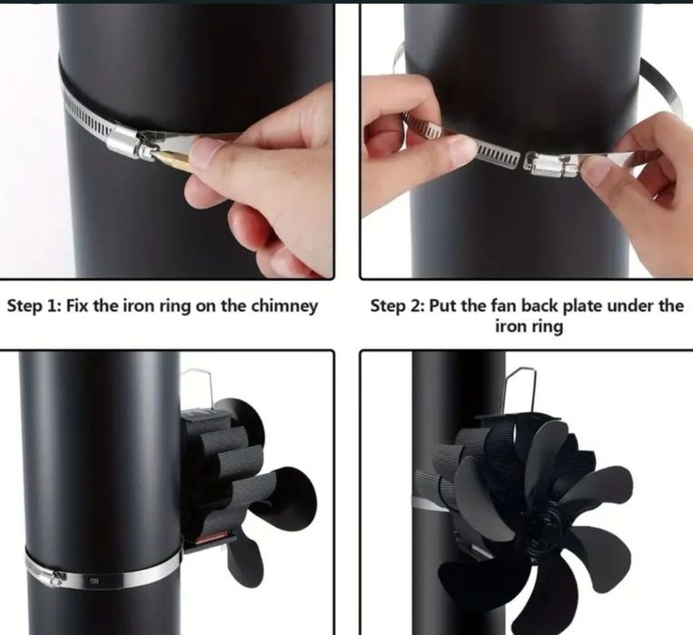 Ventilator atasabil șemineu -  soba - horn