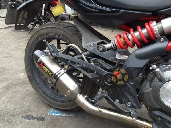 спортно гърне Akrapovic ауспух за мотоциклети 47 cm гърне за мотор 105