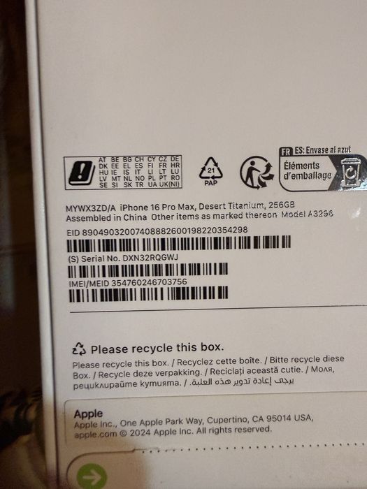 iPhone 16 Pro Max in garantie !