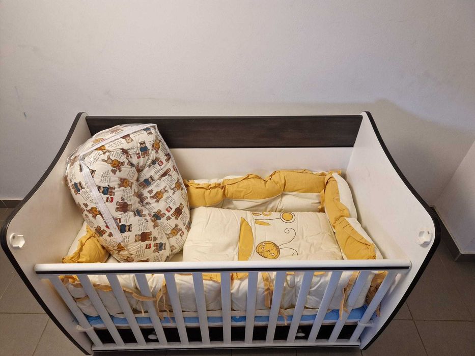 Pat bebe cu balansoar Dream 60x120 cm transformabil