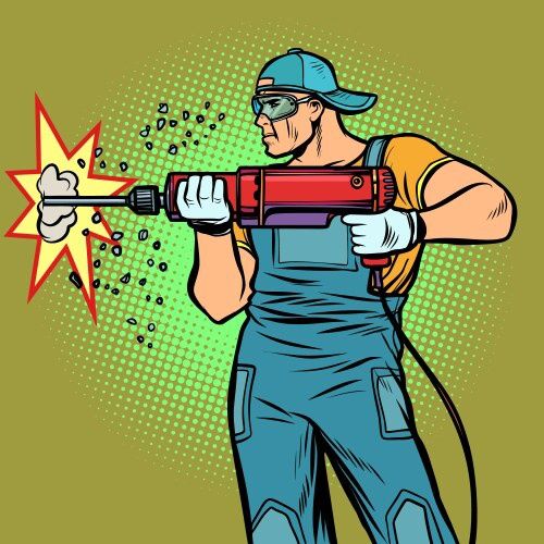 Обои,галтели,перфоратор, ремонт! Кафель