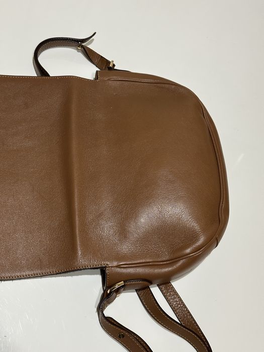 Дамска кожена чанта Mulberry Tessie Satchel / Oak Brown