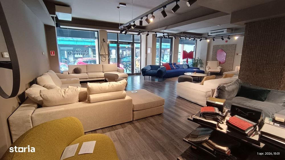 Spatiu comercial tip showroom in Dorobanti-Floreasca , Front 11 m