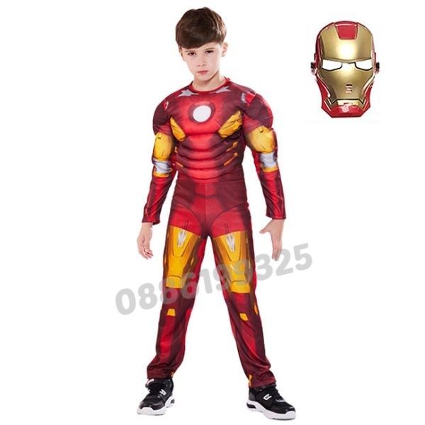 Детски костюм на Железния човек, Детски Костюм Ironman + ПОДАРЪК