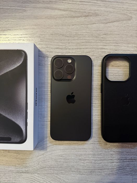 iPhone 15 PRO 256 GB - Black Titanium, Neverlock, Fullbox, 10/10