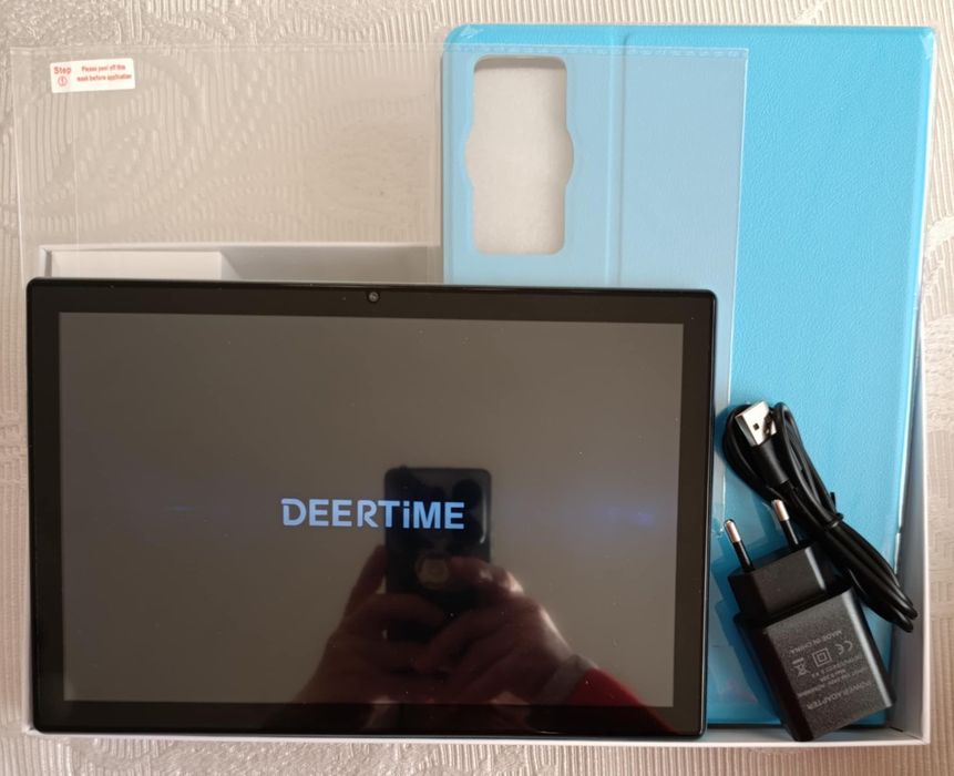 Нов таблет DEERTiME с Android 15, 10.1", 30GB RAM, 128GB ROM 1TB, 8-яд