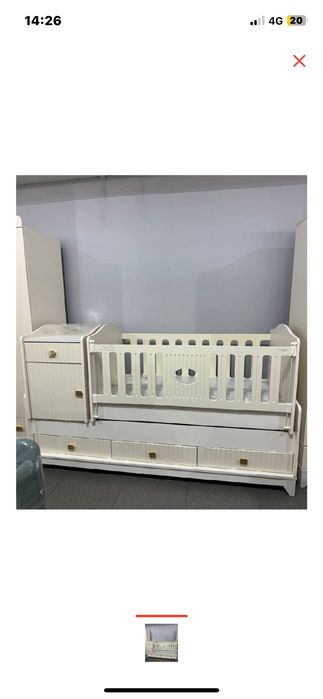 Манеж-кровать с люлькой трансформер