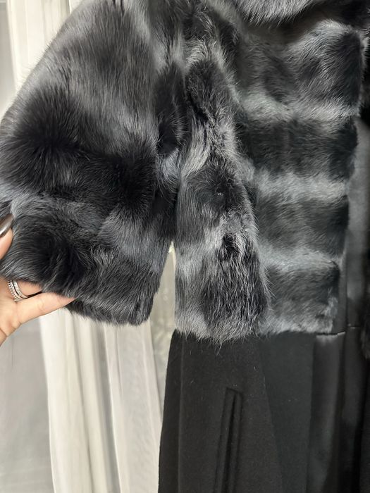 Комбинированное пальто