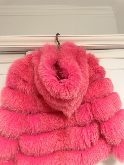 Blana naturala fucsia
