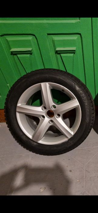 Jante aliaj VW Aspen Good Year 205/55 R16 originale VW + capacele VW