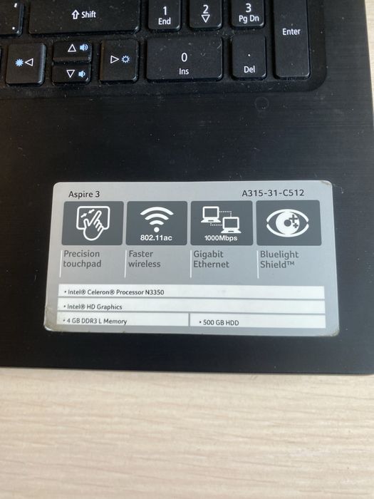 Ноутбук Acer Aspire A3 A315–31