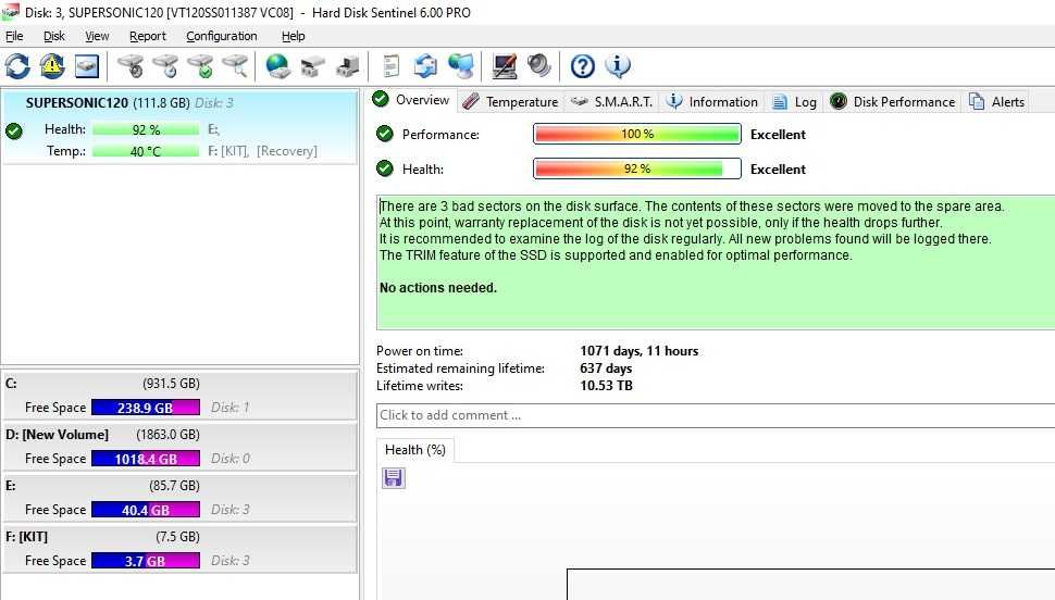 Solid State Drive (SSD) ValueTech SuperSonic 2.5 120GB SATA