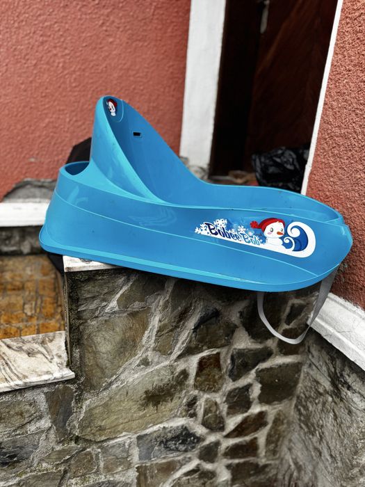 Sanie bob culoare albastra