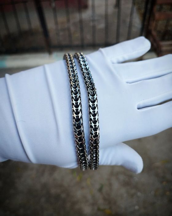 Цепь 2хручеек серебро 925пр