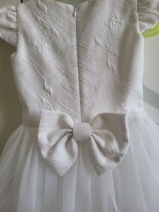 Детска бяла рокля официална кръщене