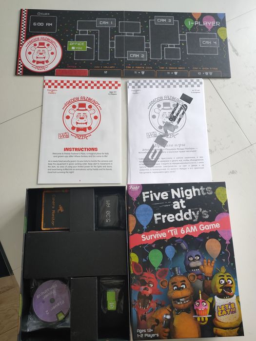 Настольная игра. Five nights at Freddy's