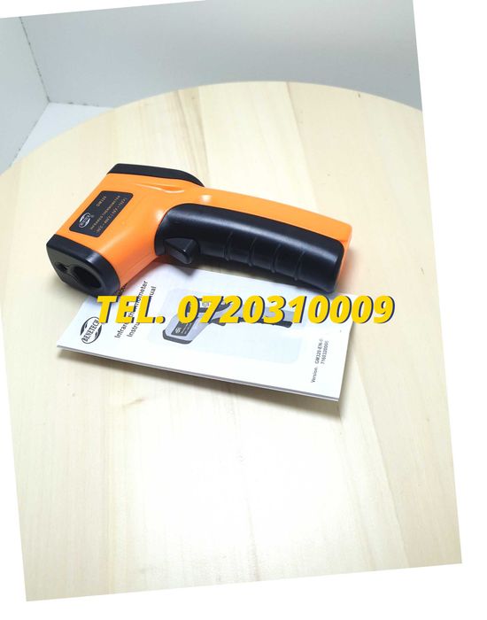 Termometru Infrarosu Gm320 Receptor Ir Cu Afisaj Digital Laser -50 / +350 Grade Pentru Masurarea Temperaturii Fara Contact In Domeniul Indicat