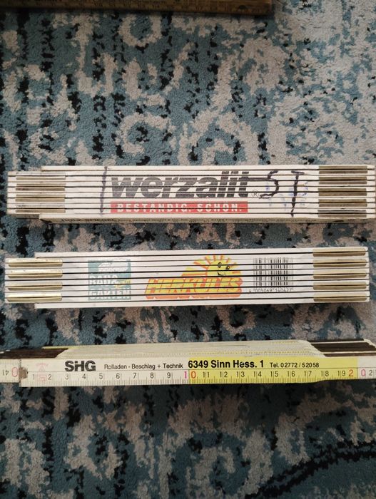 Metre pliabile din lemn de 2 m, promoționale ,cu logo de firmă .