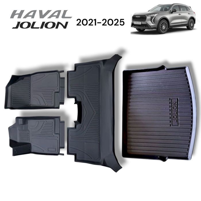 Комплект ковриков для Haval Jolion 2021–2025 4 шт с багажником