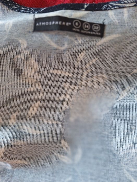 Rochie albastra cu flori mărimea Xs
