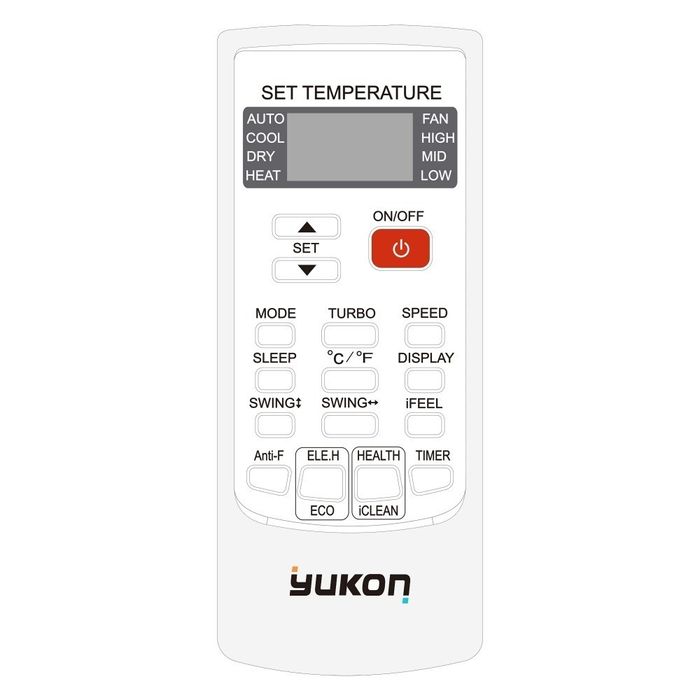 Aer condiționat YUKON 12000 BTU control WIFI + INVERTER + Montaj 600