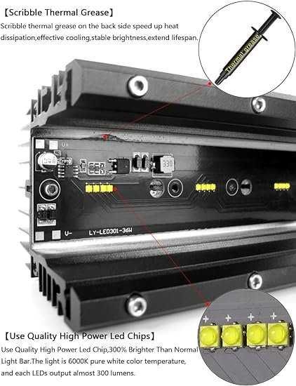 led bar negru 137 cm 6d prinderi in pachet alimentare 12-24 CREE