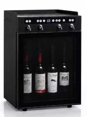 Dispenser profesional vin SC-4, 4 sticle, răcire 7–18°C, folosit