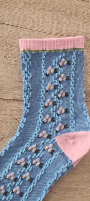 4 бр. елегантни дамски цветни чорапки, one size