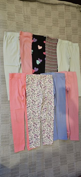 Lot 9 perechi colanti fetita, marimea 116 cm