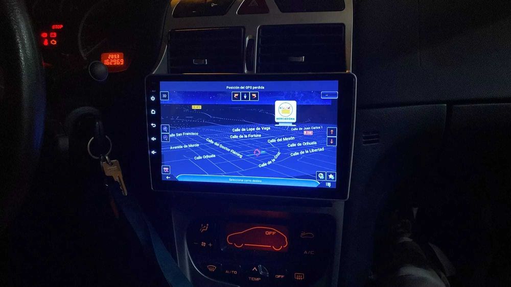 Navigatie Android Peugeot 307 Waze YouTube GPS BT USB casetofon