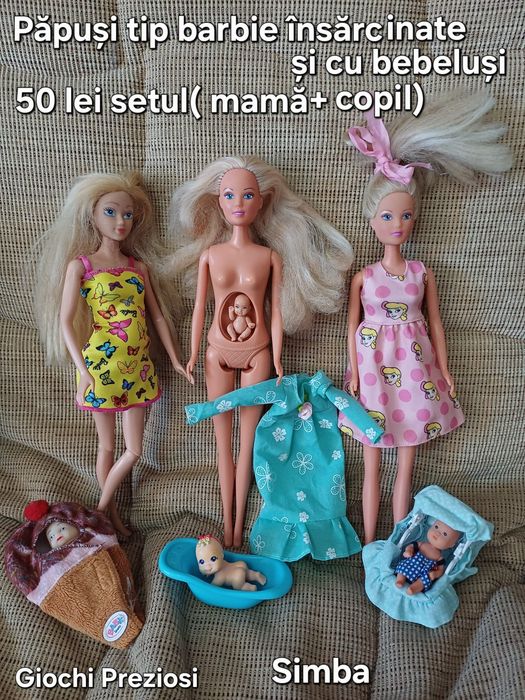 Păpuși barbie,simba(gravide)