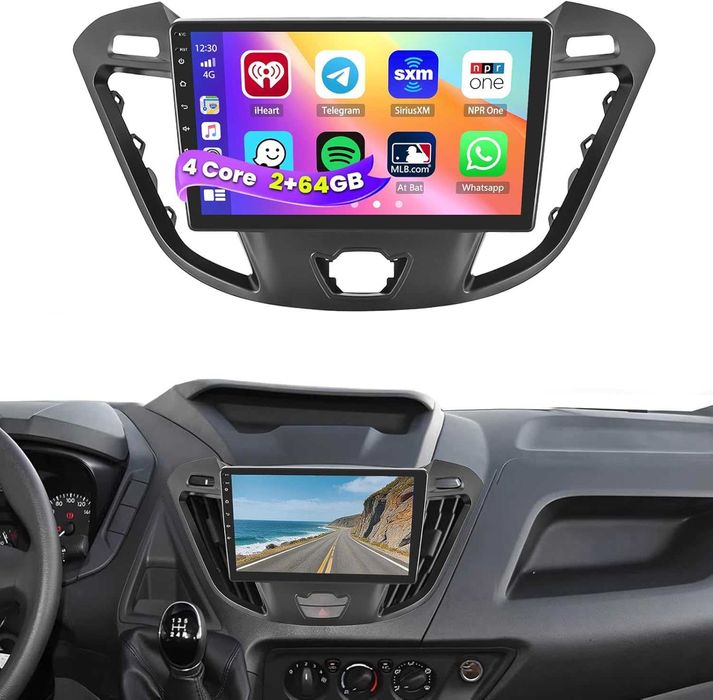 Мултимедия за Ford Transit Custom, Tourneo, Двоен дин, Android, Навигация Андроид Транзит Custom бус