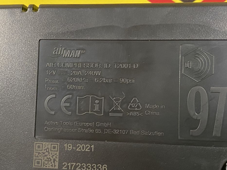 Compresor auto umflat airman kit pana 240w autoutilitare dube suv